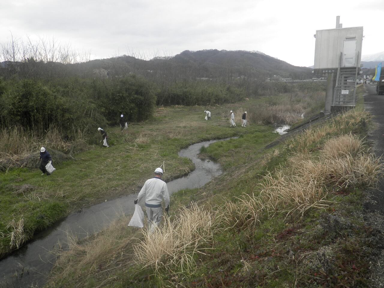 土器川清掃活動/重成土建